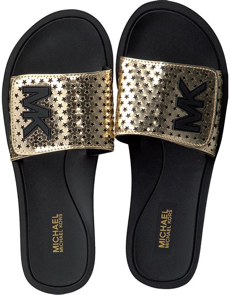 michael kors slippers zwart|michael kors slippers clearance.